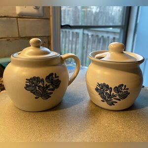 Pfaltzgraff Yorktowne Honey and/or Jam or Sugar sets Beautiful Condition